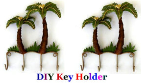 How to make Palm tree key Holder/key hook at home step by step | DIY Room decor/wall decor idea Hello viewers! Welcome to my channel, Today I will tell you ...