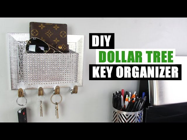 dollartree #dollartreediy #homedecor It's another Dollar Tree DIY home decor project! I wanted to replace our key bowl that sat on our countertop with a wall ...