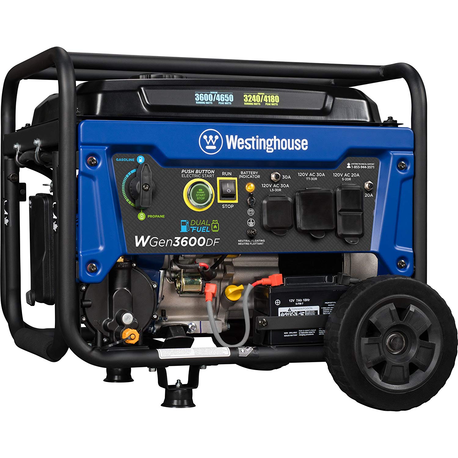 If you’re looking for a generator for your home or for use on the go for an RV or worksite, consider a generator that runs on propane
