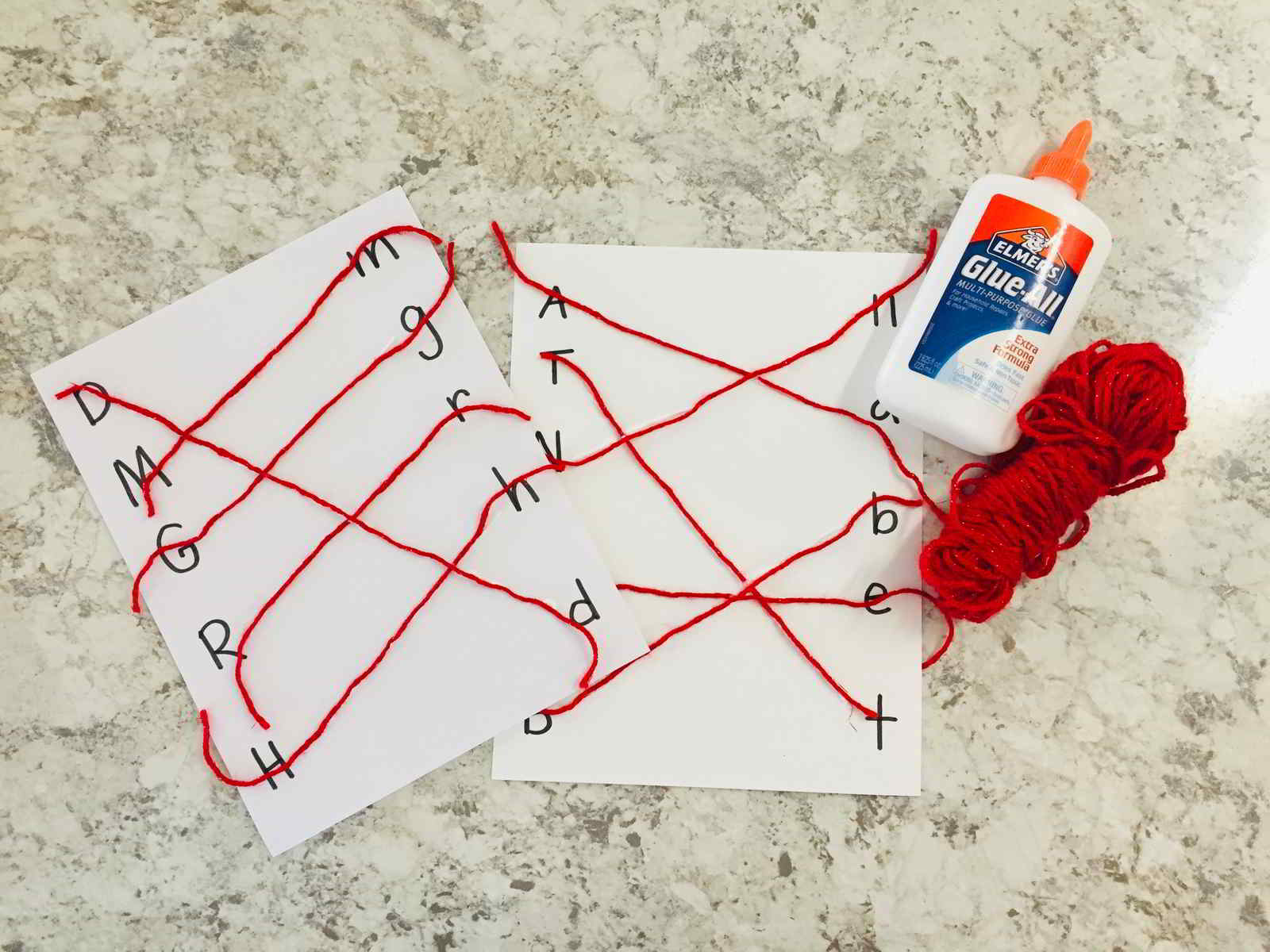Click here to read Upper and Lowercase Letter Match Activity with String on Hands On As We Grow®