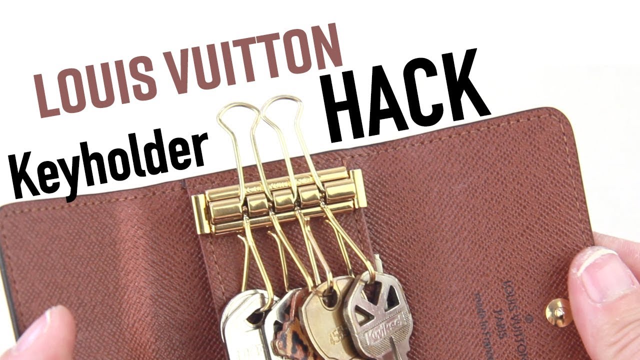 Use Binder Clips to add two hooks to your Louis Vuitton 4 Key Holder! Find Your Used Louis Vuitton at Fashionphile!