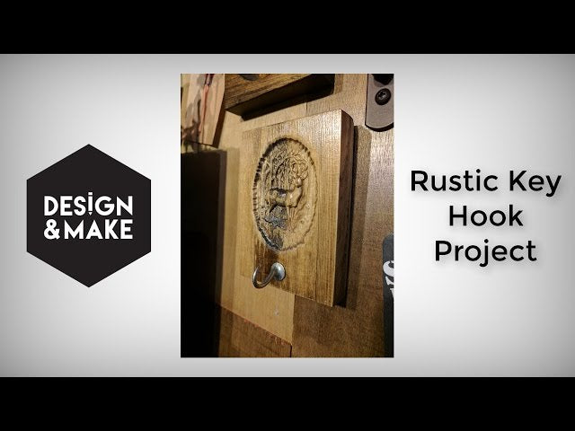 Making a Rustic Key Hook with Design and Make Machinist Looking for a quick and easy project to do on your desktop CNC? This project was designed using ...