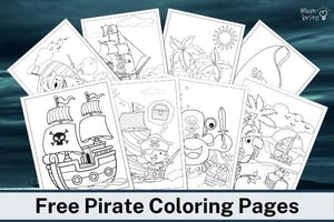 Free Printable Pirate Coloring Page