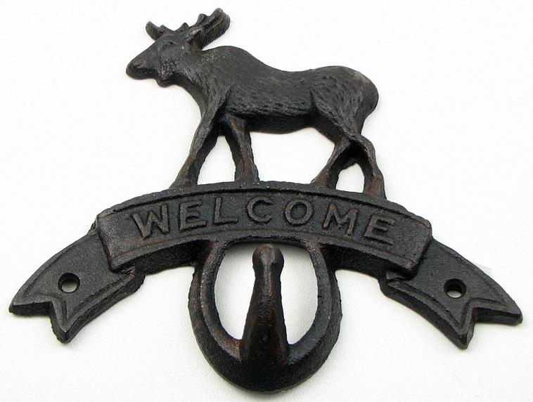 Cast Iron Moose Key Hook