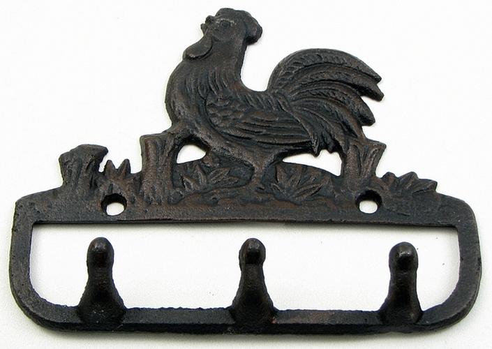 Cast Iron Rooster Key Hook