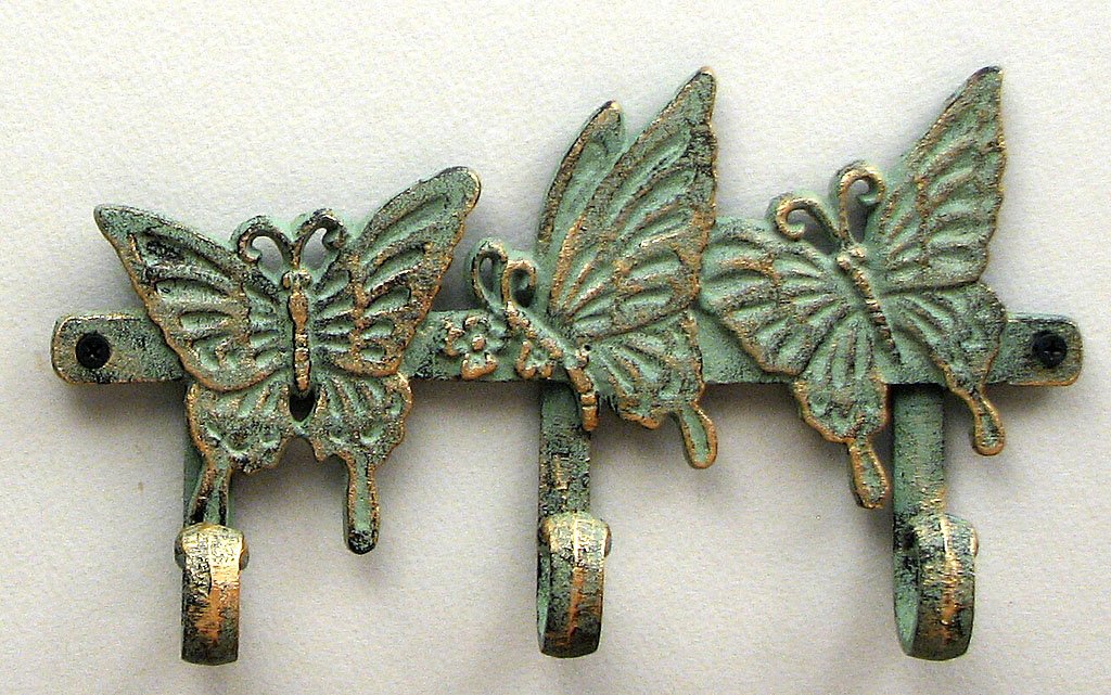 Cast Iron Butterfly Key Hook
