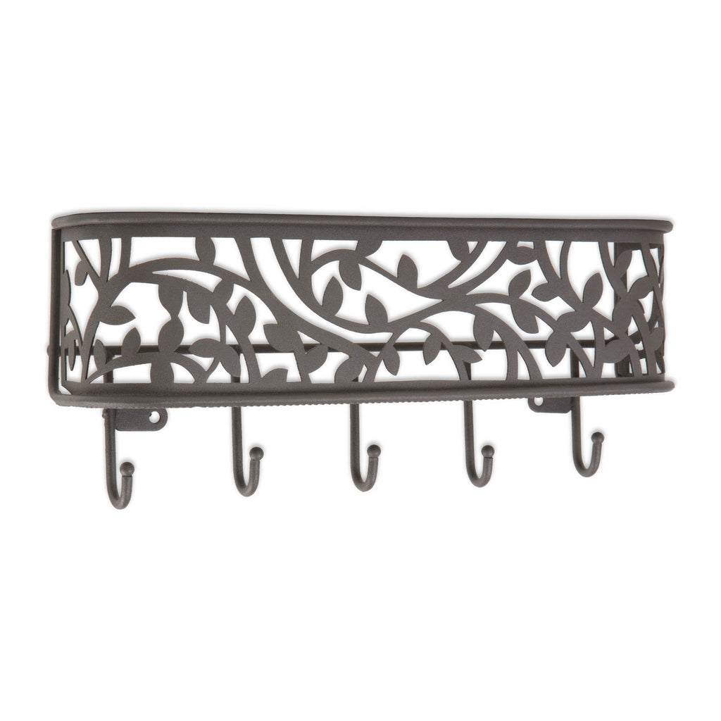 Large Wall Mount Mail & Key Organizer Dark Grey