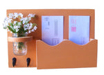 Mail Organizer - Mail and Key Holder - Letter Holder - Key Hooks