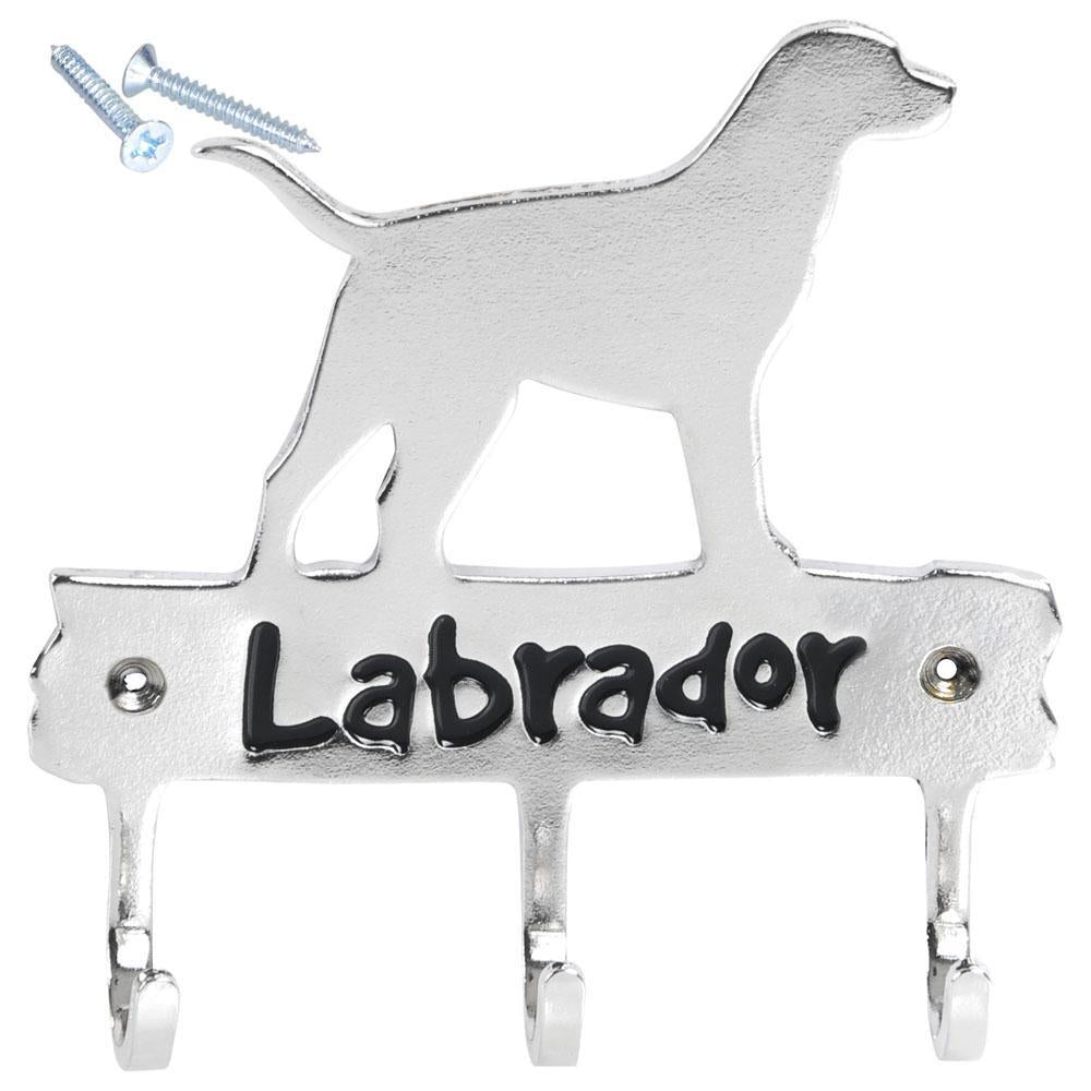 Labrador Metal Wall Mounted Key Hanger Bag Holder Hook Home Bathroom