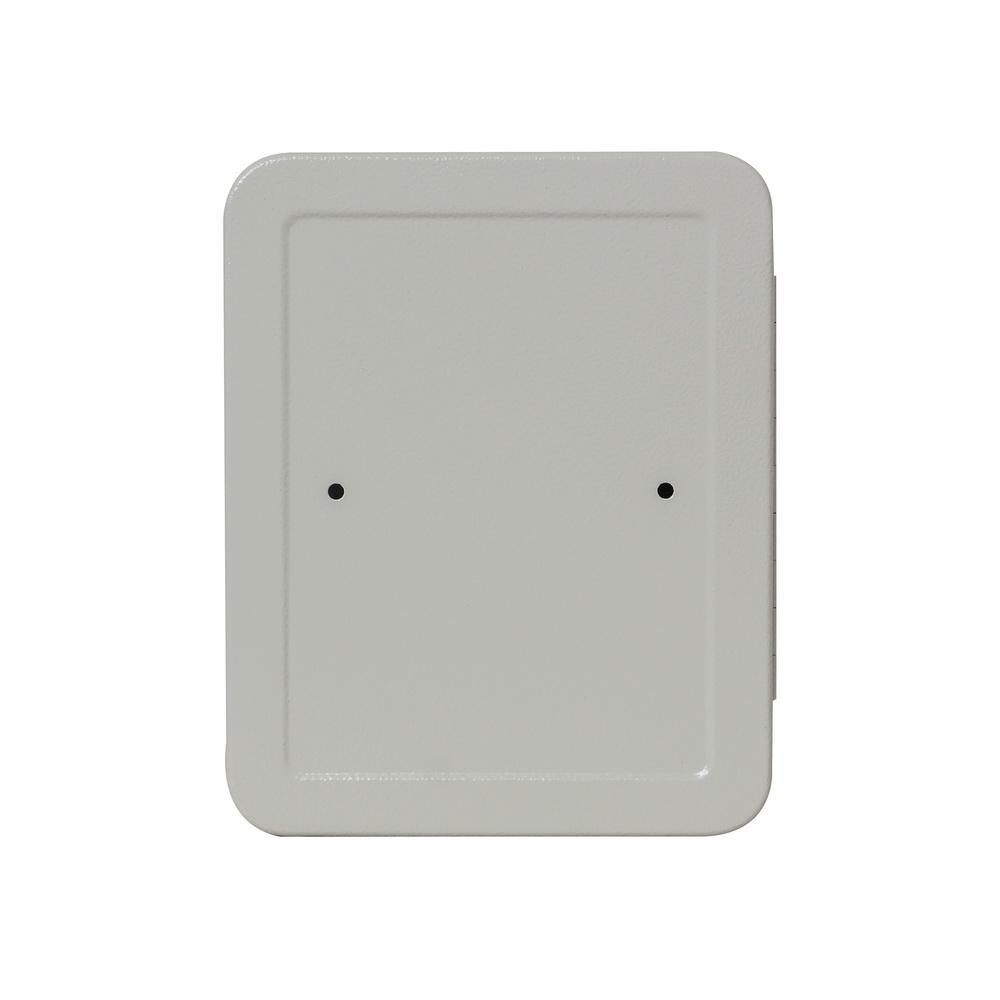 48 Metal Safe Hook Key Box Tags Home Car Lock Storage Case Cabinet Wall Mount White