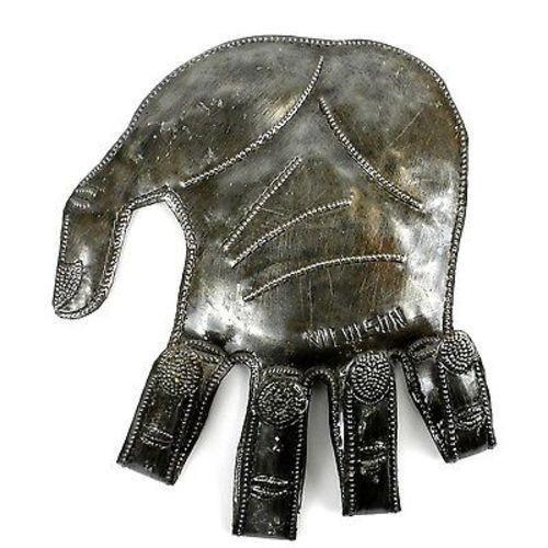 Handy Key Hook Haitian Steel Drum Wall Art  - Croix des Bouquets (O)