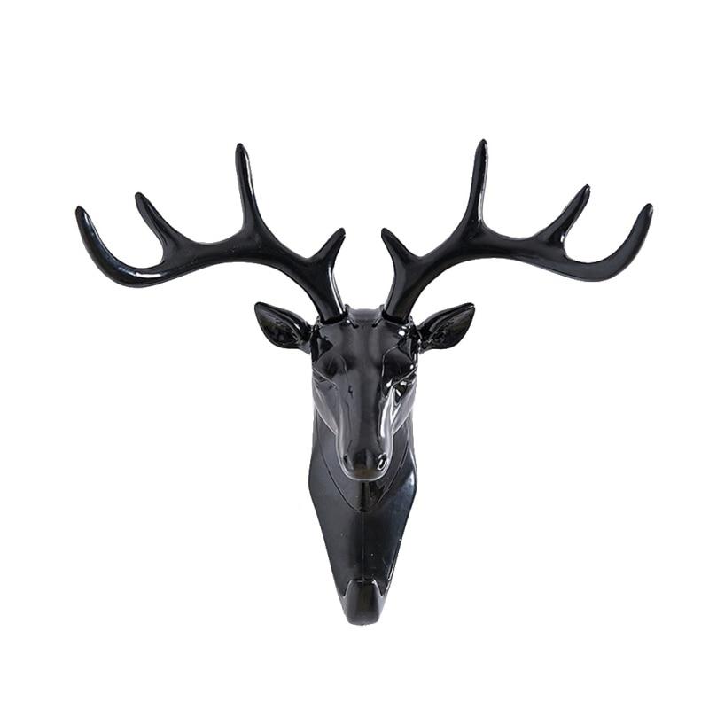 2018 Creative Wall Hanger Deer Elephant Head Model Hook Wall Decoration Hanger Suction Cup Living Room Bedroom Coat Key Hooks