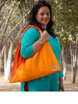 Kol Kol Electric Orange Kona Mona Bag