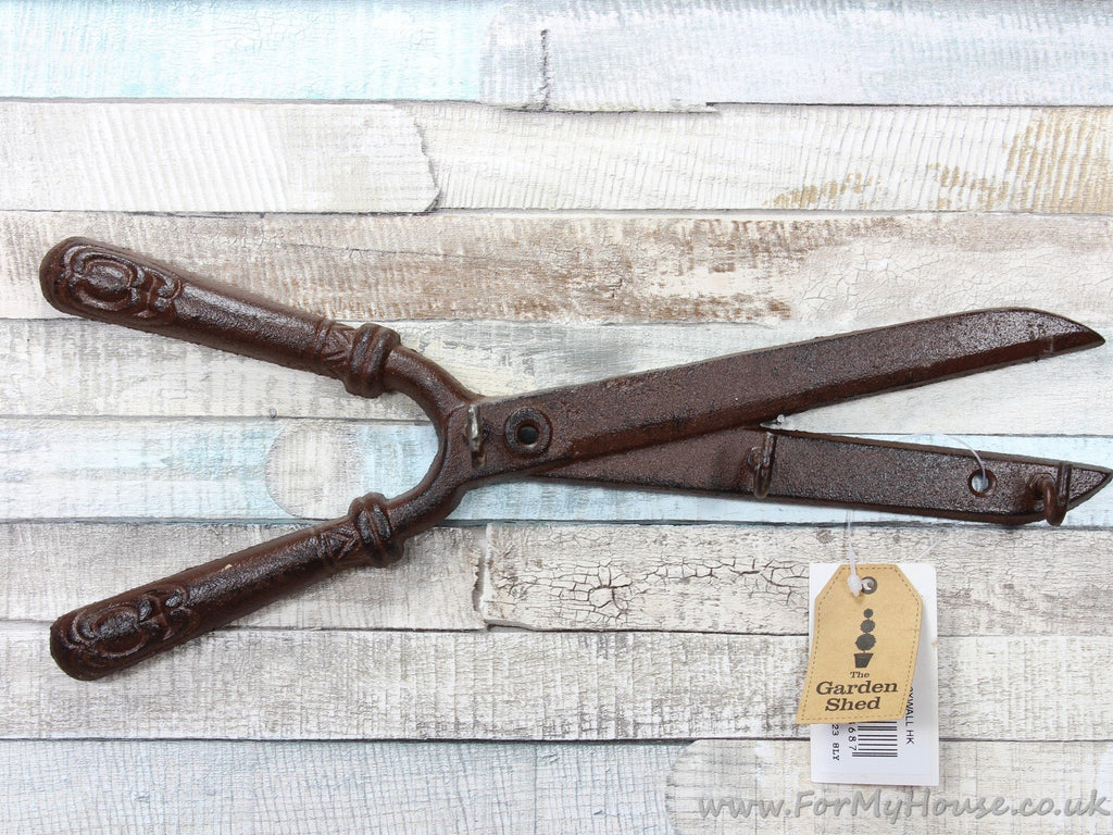 Rustic metal shears key rack