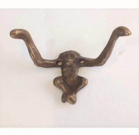 Monkey Hook Cast Brass
