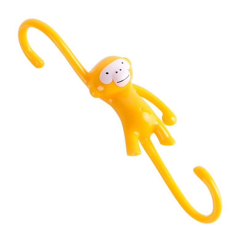 Cute Cartoon Monkey S Type Hook Kitchen Bathroom Plastic Hook