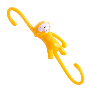 Cute Cartoon Monkey S Type Hook Kitchen Bathroom Plastic Hook